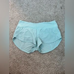Mint Green LULULEMON Shorts